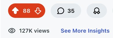 High engagement post